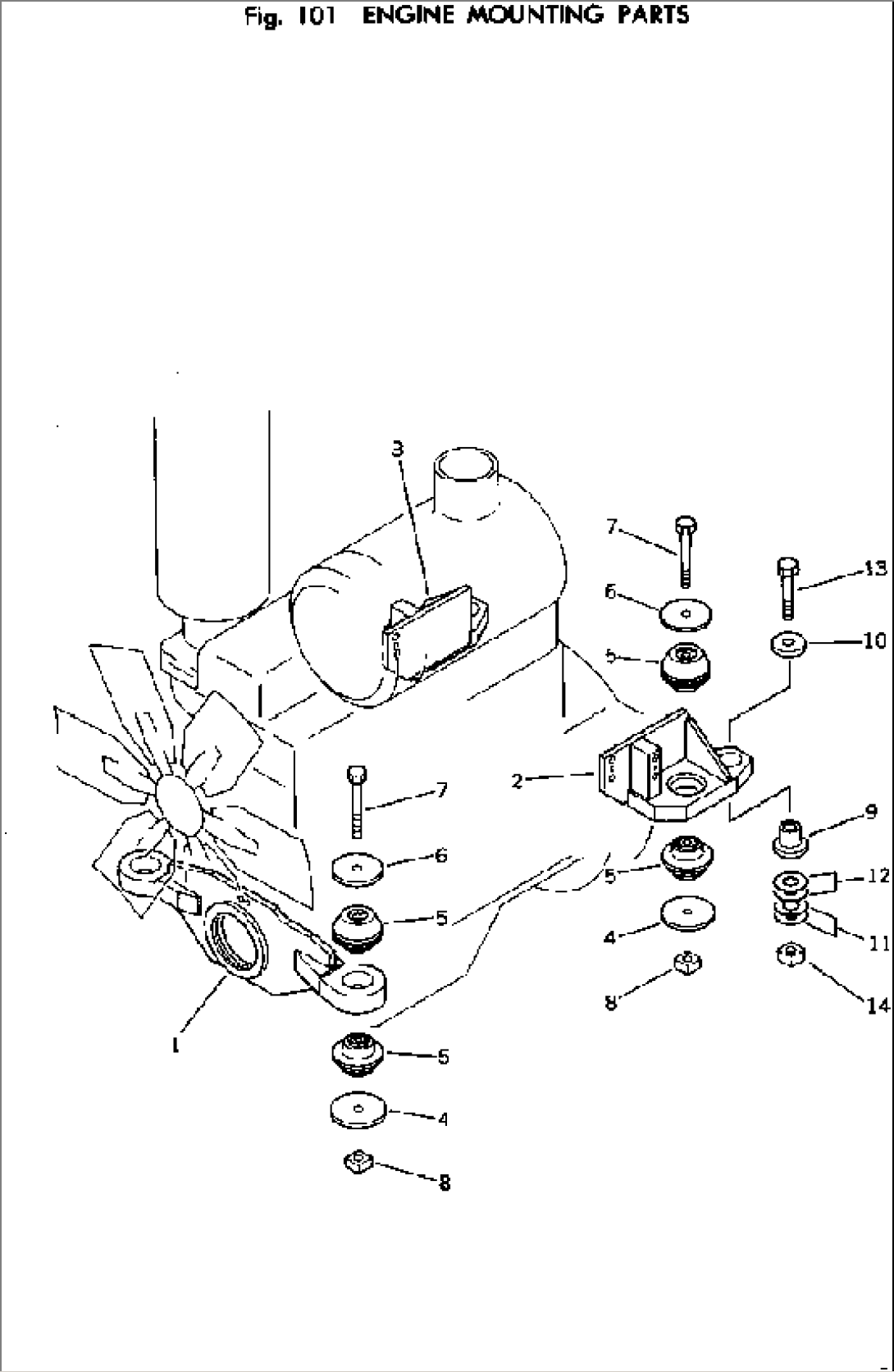 ENGINE MOUNTING PARTS