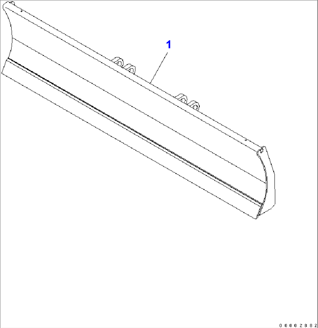 BLADE (FOR 2.5M WIDTH FRONT DOZER)