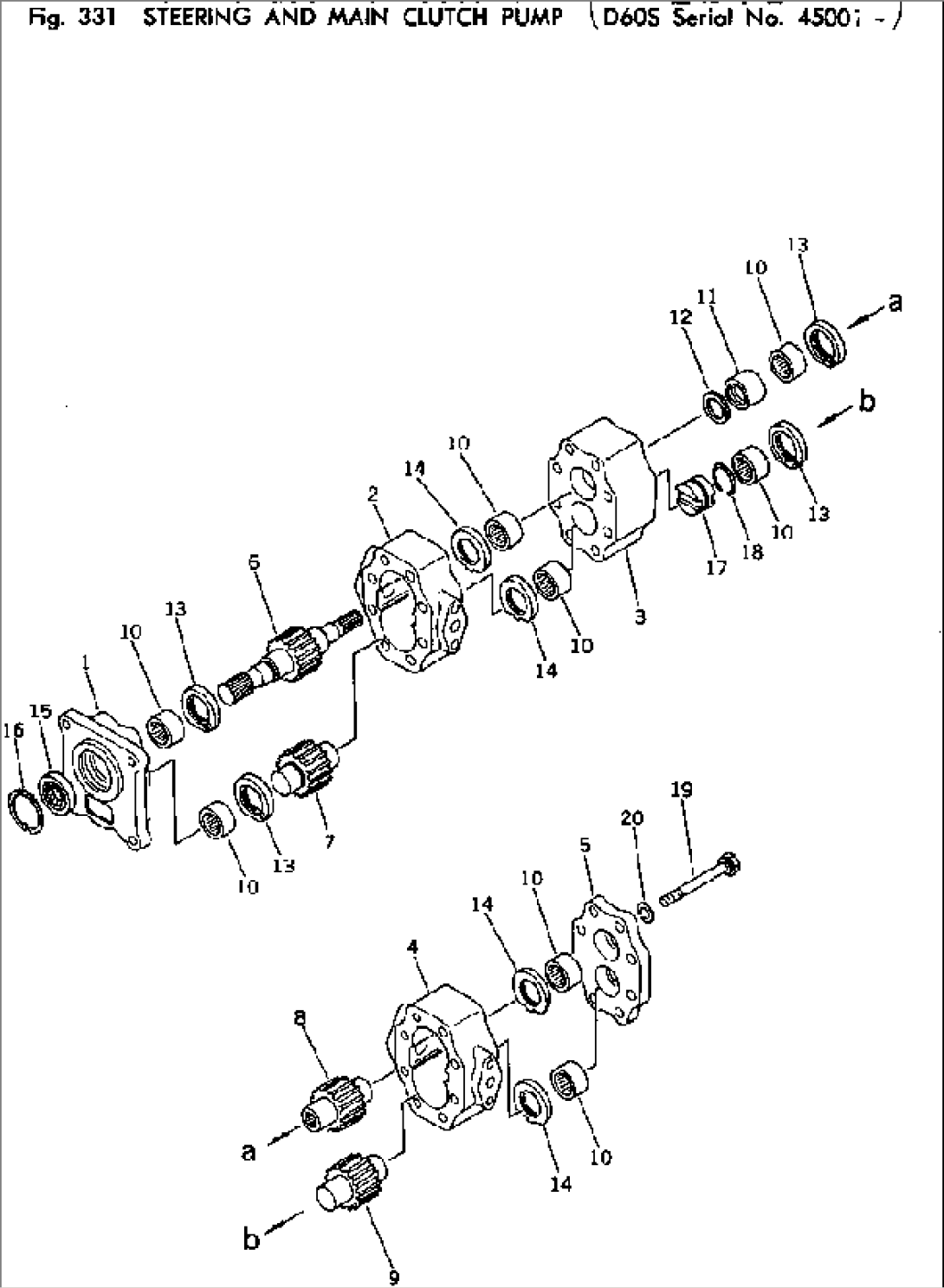 STEERING AND MAIN CLUTCH PUMP