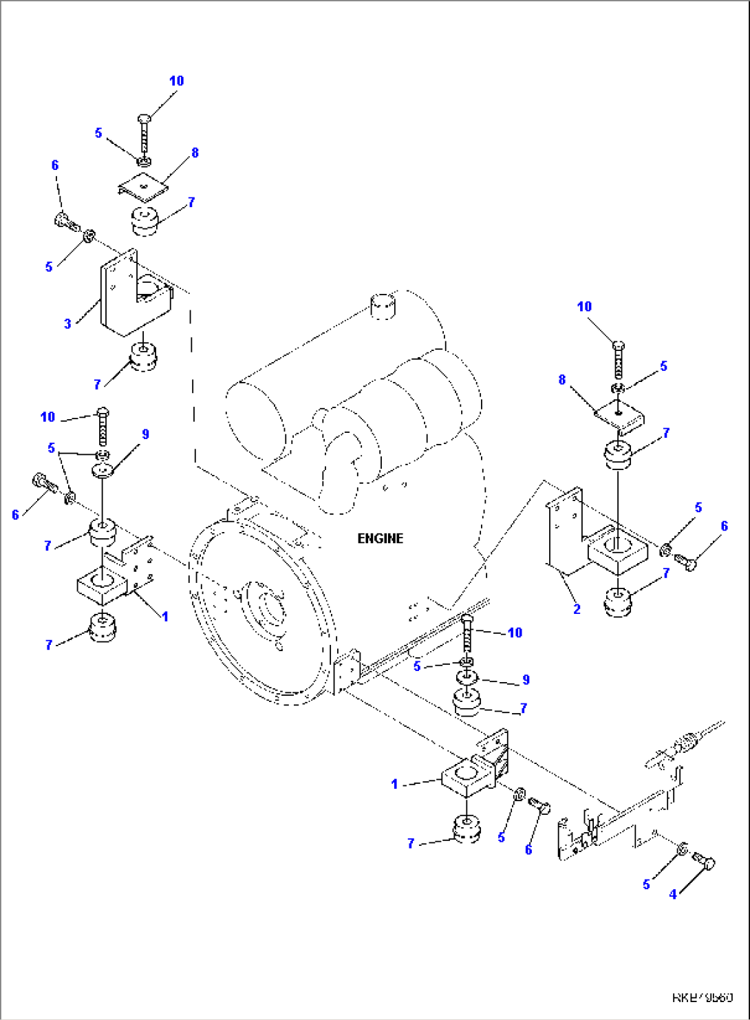ENGINE MOUNTING PARTS