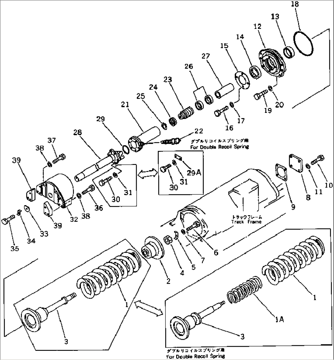 RECOIL SPRING (FOR VEHICLE INSPECTORIAL) (FOR STRAIGHT TILT-PITCH DOZER)