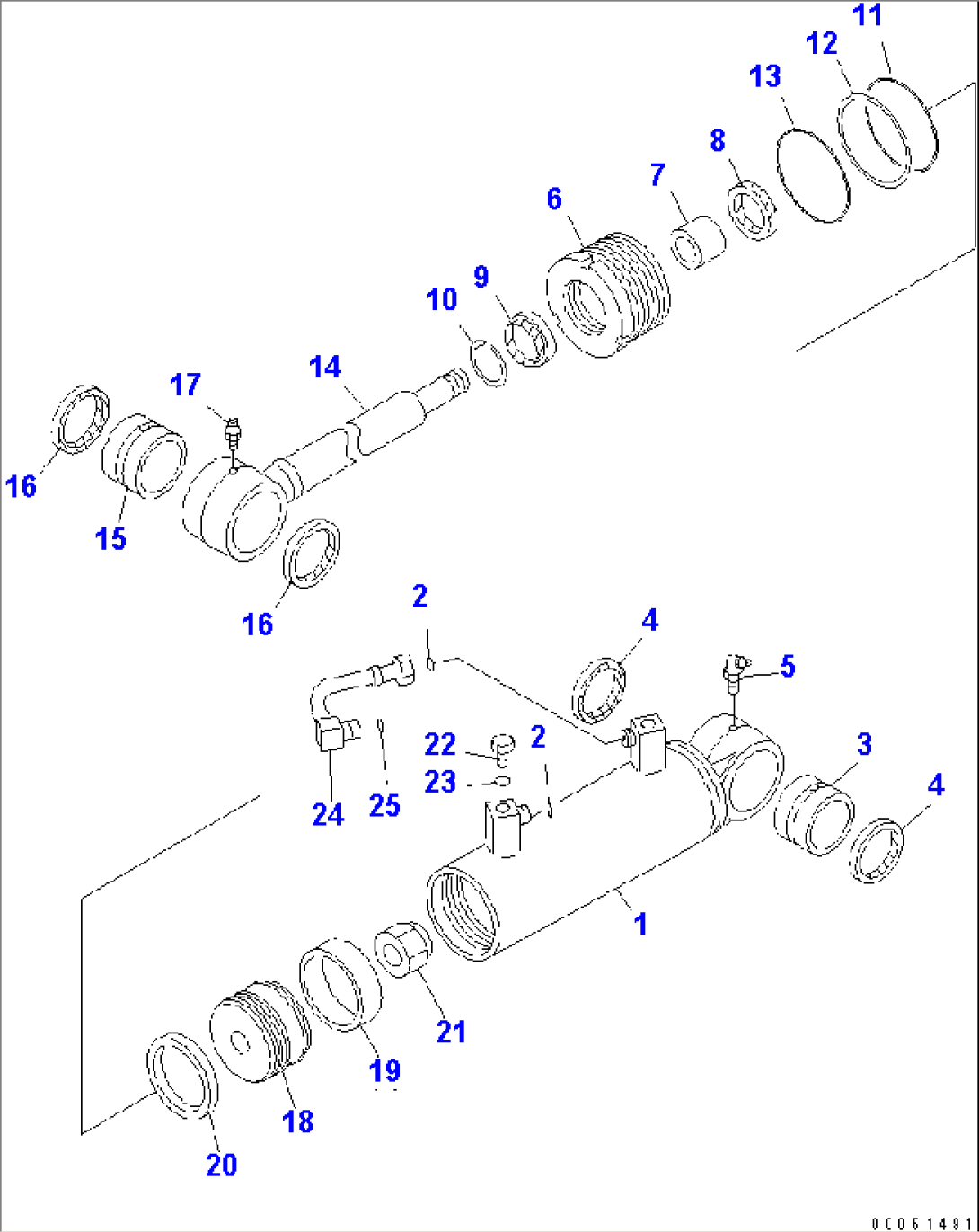 LEANING CYLINDER (INNER PARTS)