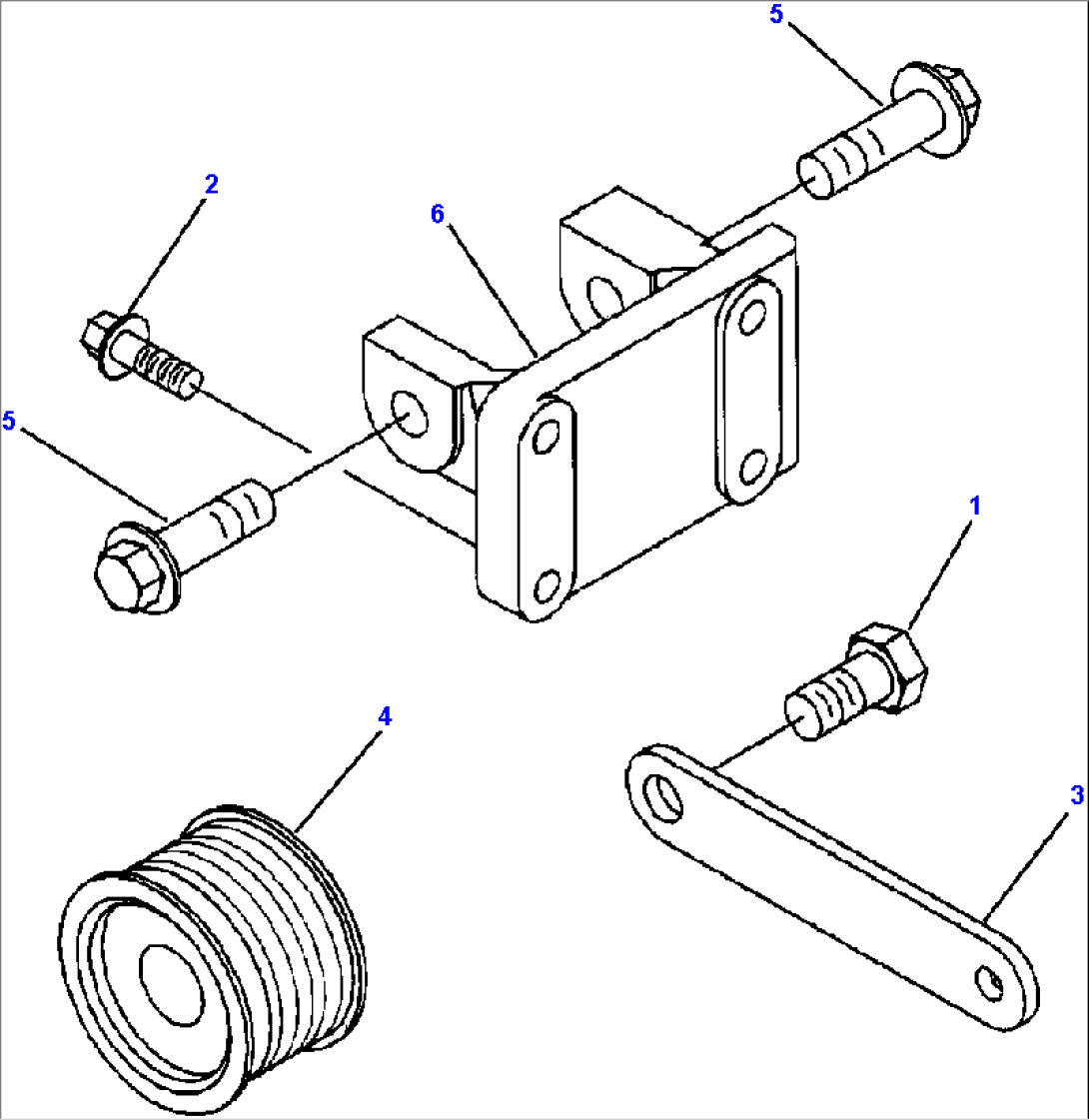 ALTERNATOR MOUNTING WITHOUT MOUNTING NUT