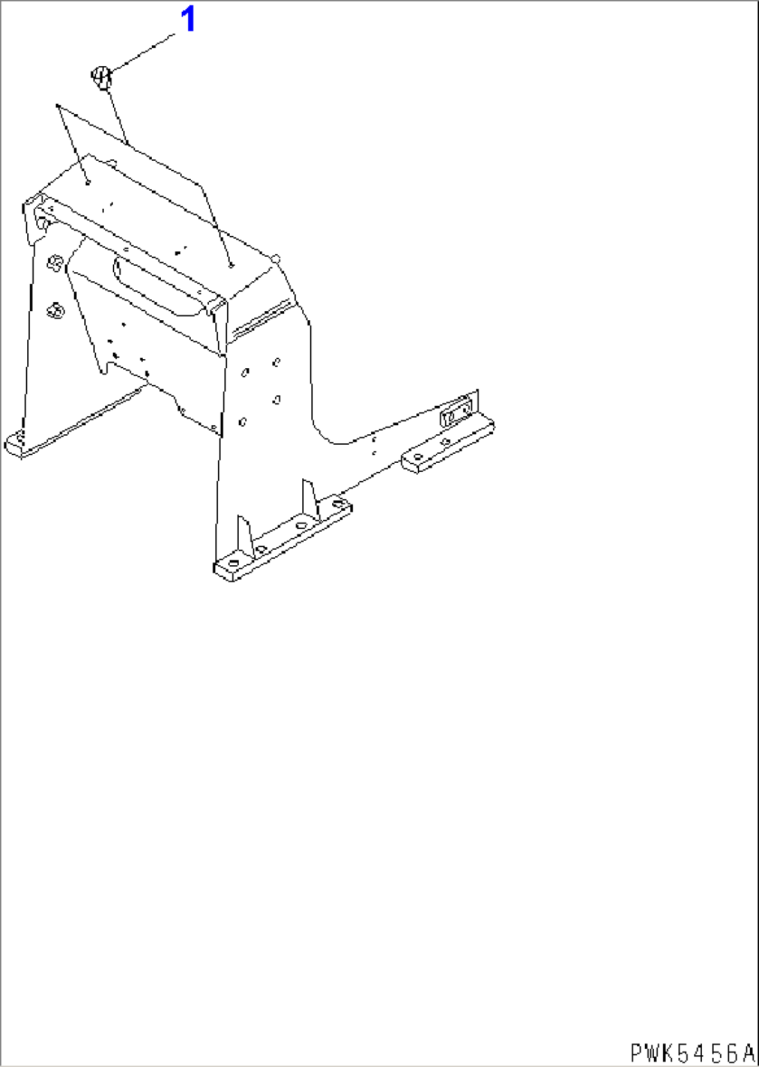 HANDRAIL (FOR 2 LEVERS STEERING 4-PILLAR TYPE CANOPY) OR (FOR ROPS CAB)