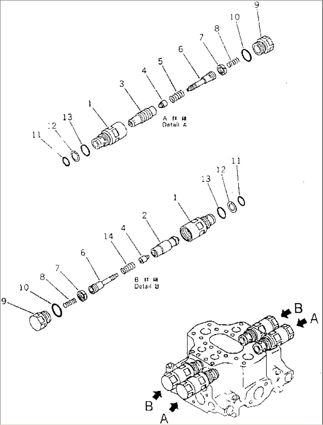 HYDRAULIC CONTROL VALVE (3/3) (FOR RIPPER)