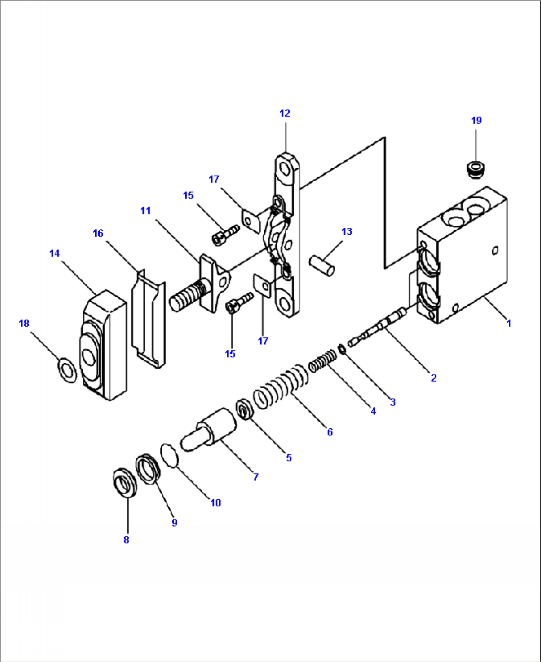 K4202-02A1 LOADER CONTROLS PPC VALVE (3-SPOOL VALVE)