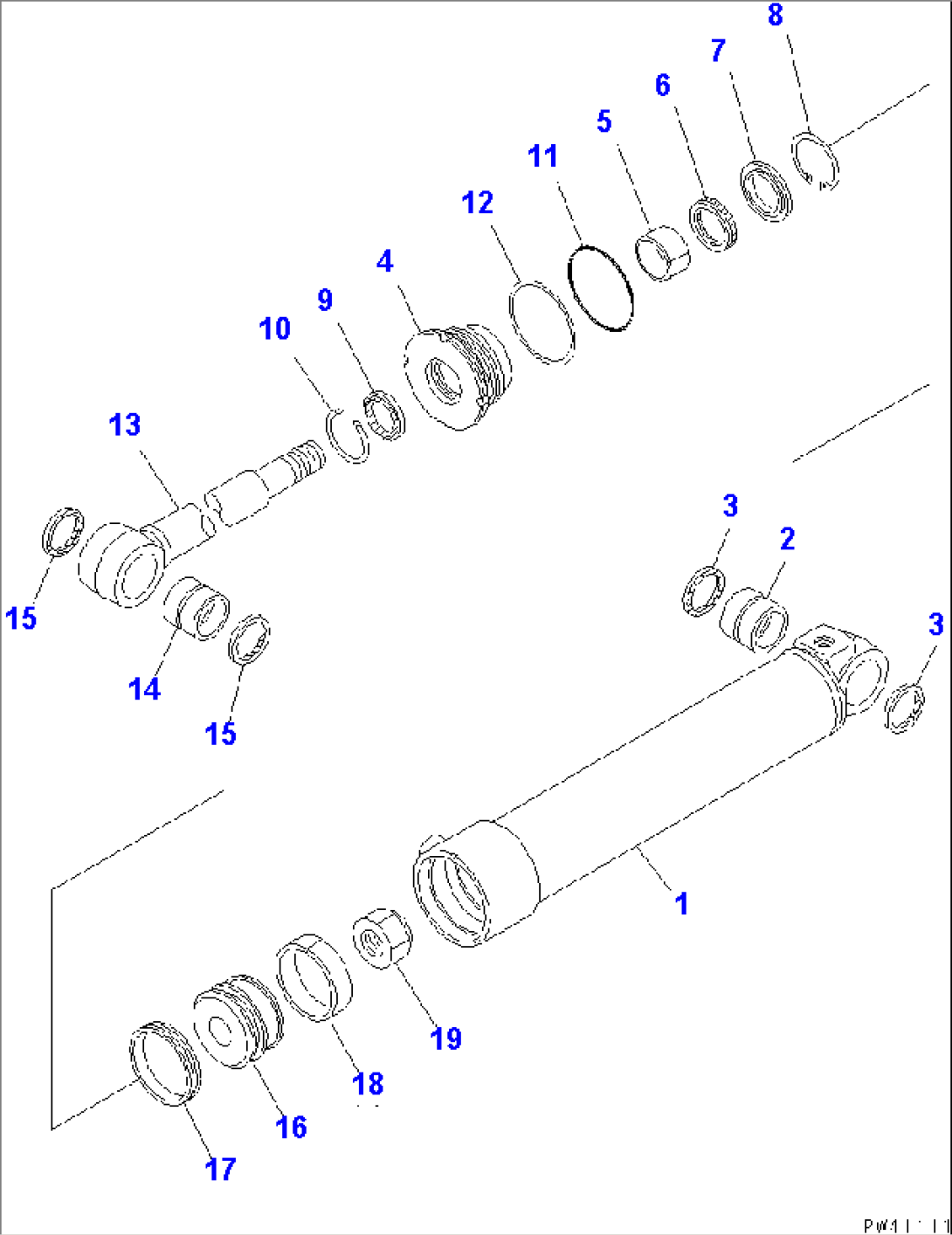 BLADE CYLINDER (FOR MULTI BLADE)(#53001-55000)