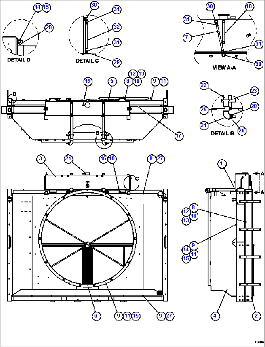 RADIATOR & SHROUD ASSEMBLY PC2069