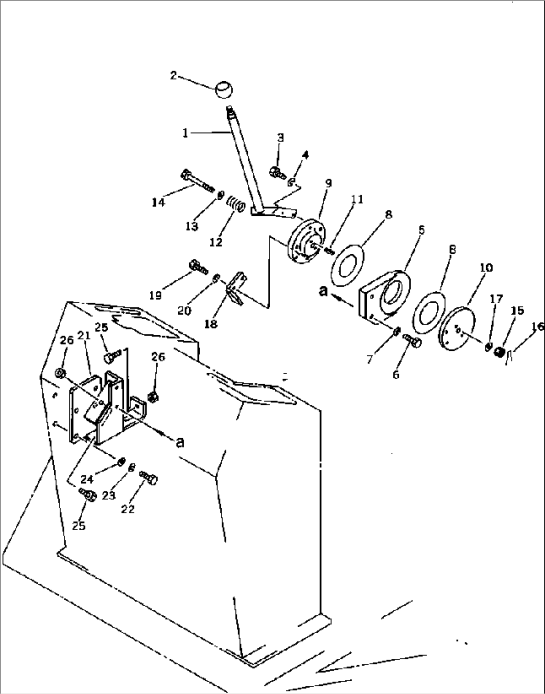 HYDRAULIC CONTROL LEVER (FOR ROTOR)