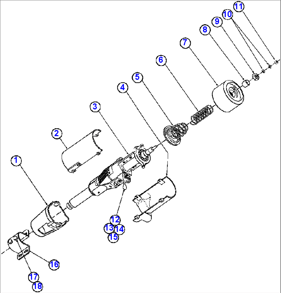 STEERING COLUMN ASSEMBLY (PB8861)