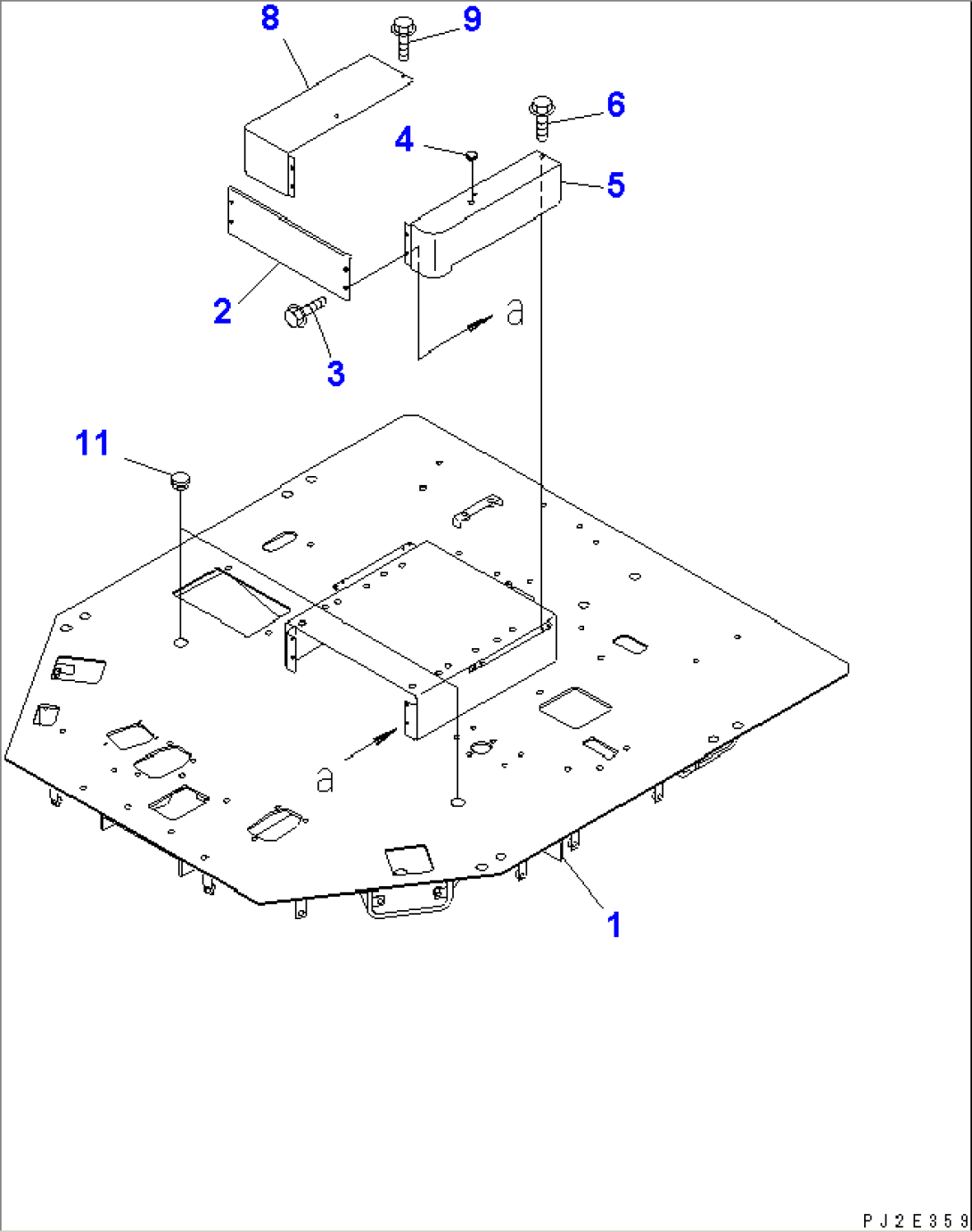 FLOOR (FLOOR FRAME) (WITH ADVANCED JOY STICK STEERING) (TBG SPEC.)(#51001-51074)