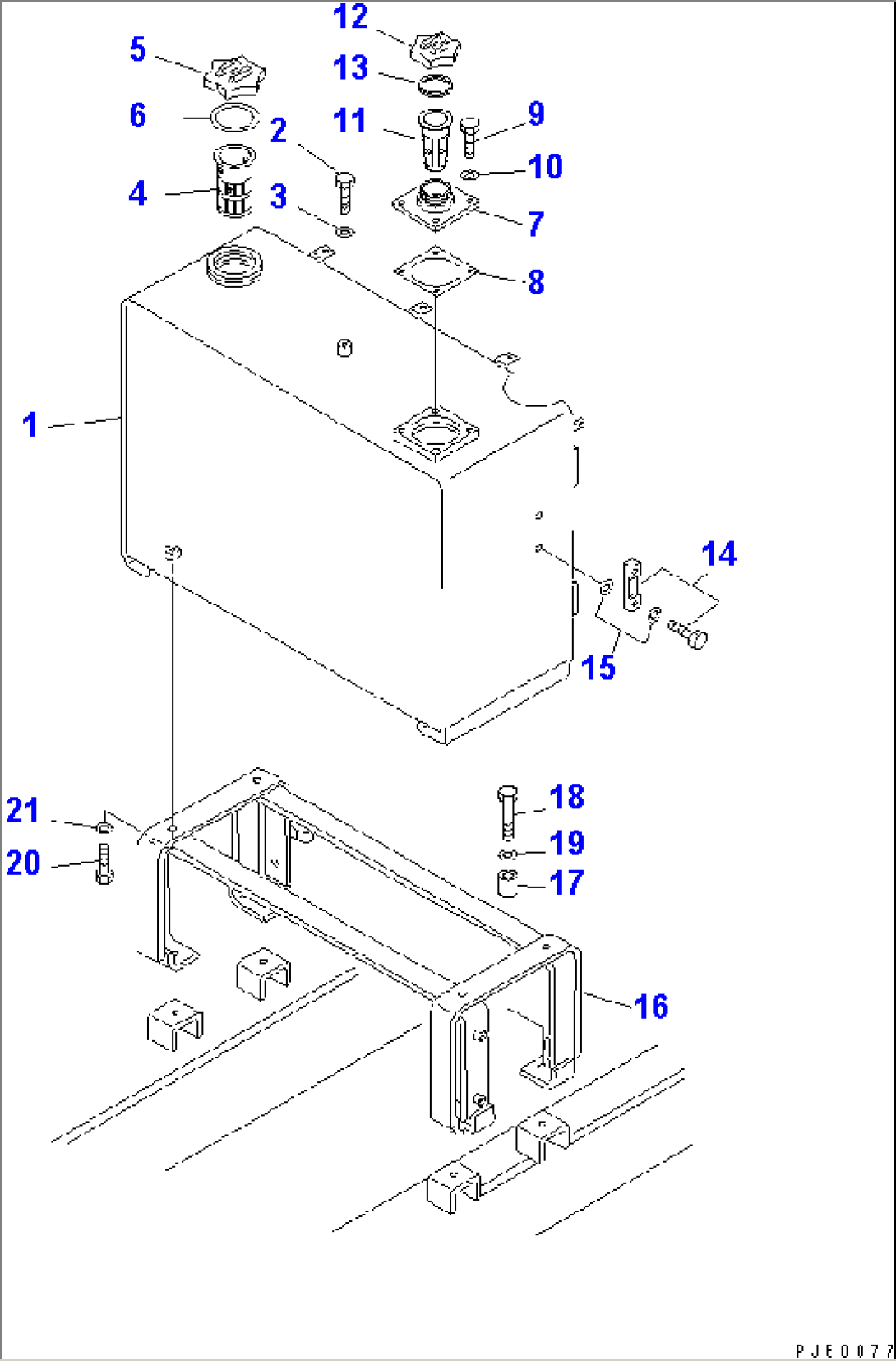 FUEL AND HYDRAULIC TANK(#5001-5500)