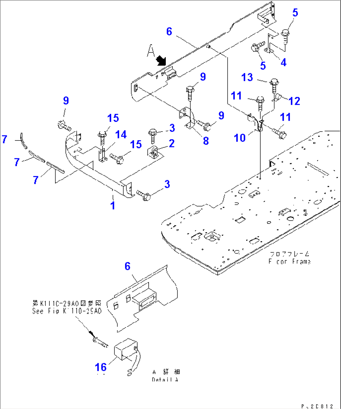 REVOLVING COVER (COVER R.H.) (WITH 3RD WINCH)(#15301-)