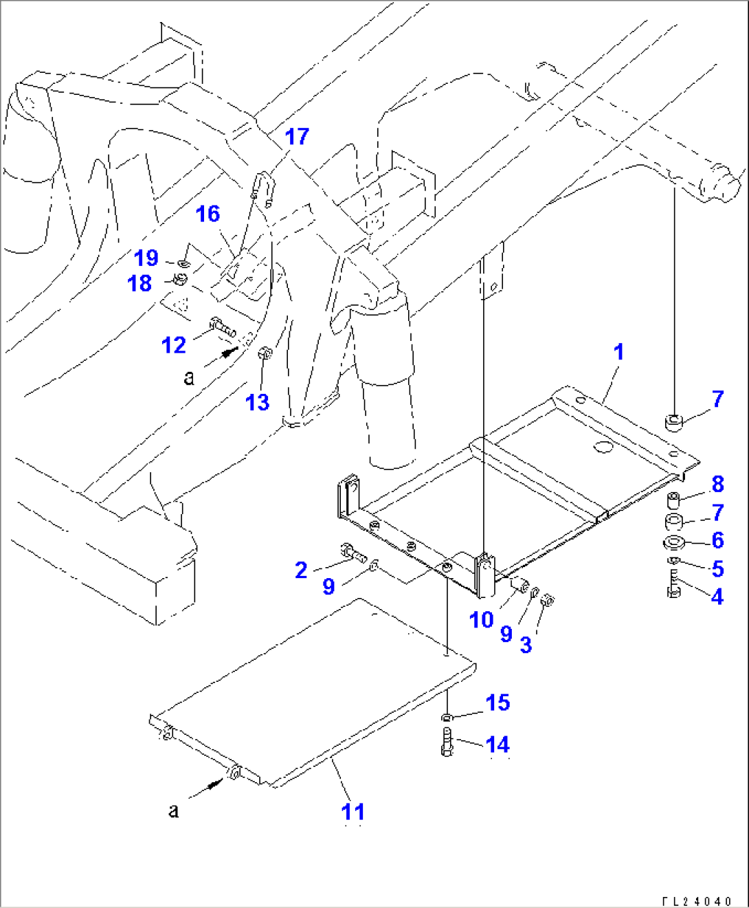TRANSMISSION UNDER GUARD (4WD SPEC.)(#5557-5999)