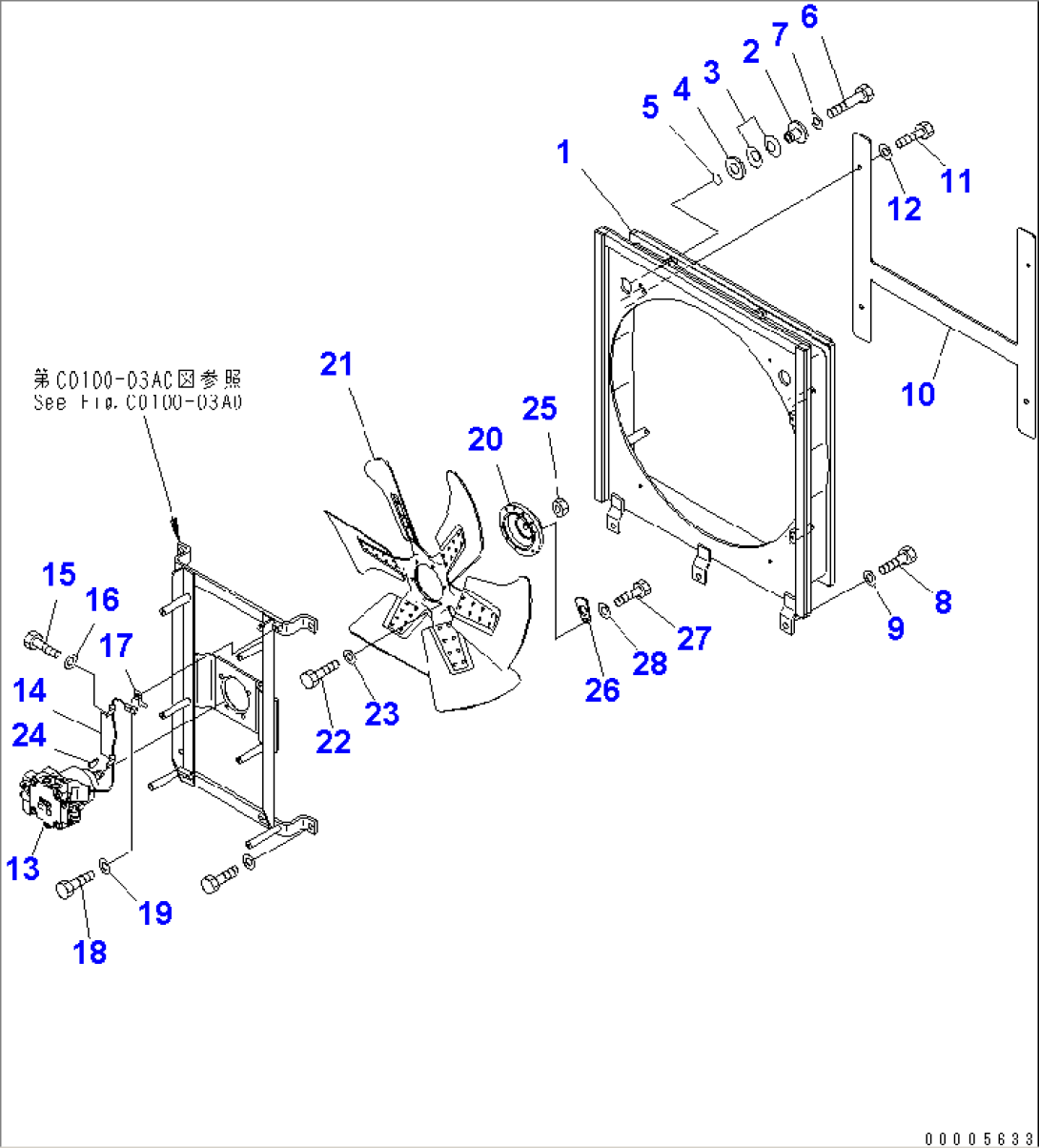 COOLING (SHROUD AND FAN MOTOR)
