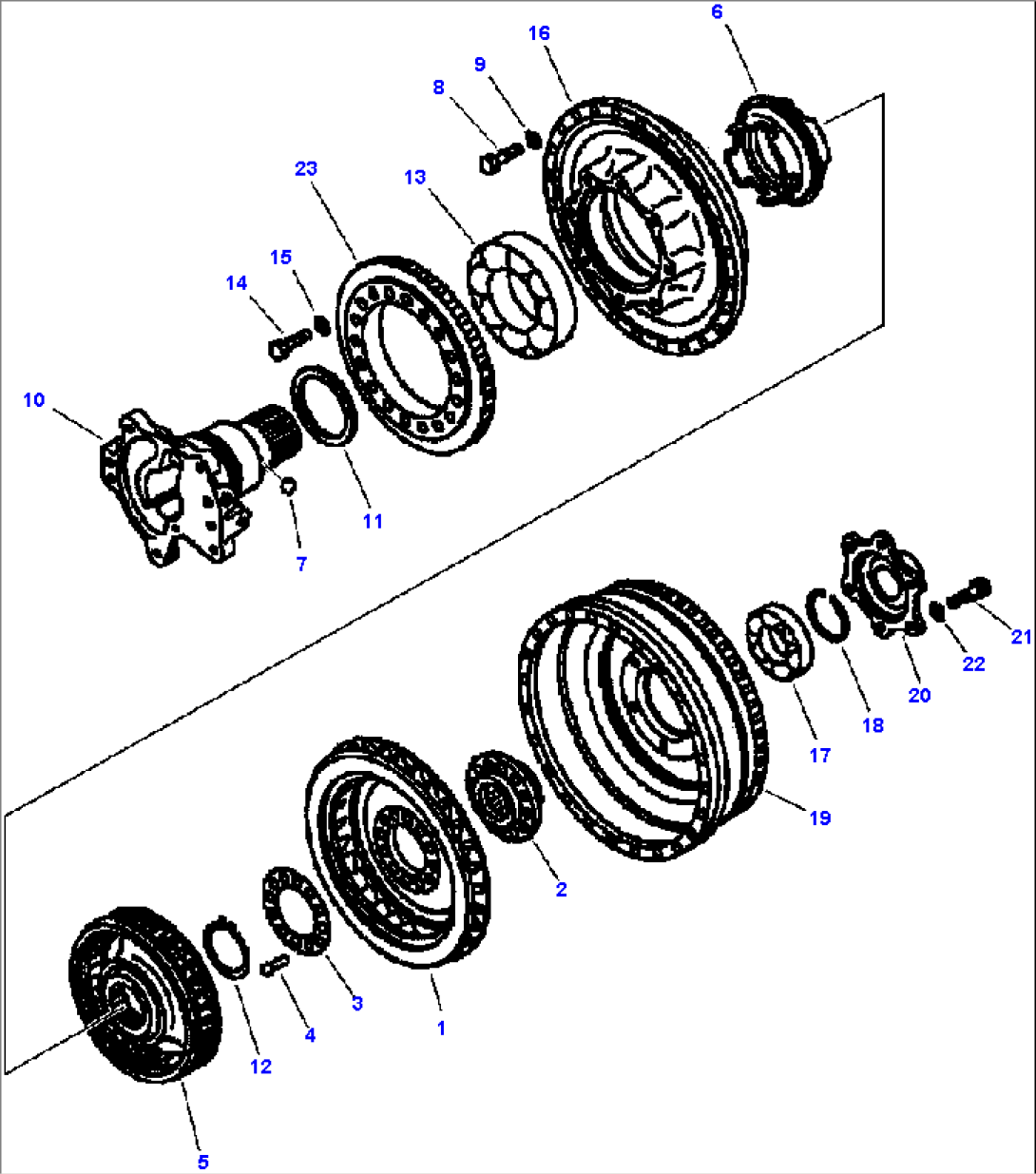 FIG. F4350-70A0 TRANSMISSION - TORQUE CONVERTER ASSEMBLY