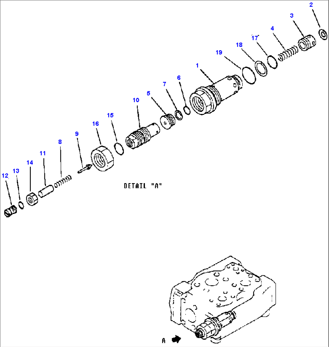 RELIEF VALVE ASSEMBLY (709-10-53300)