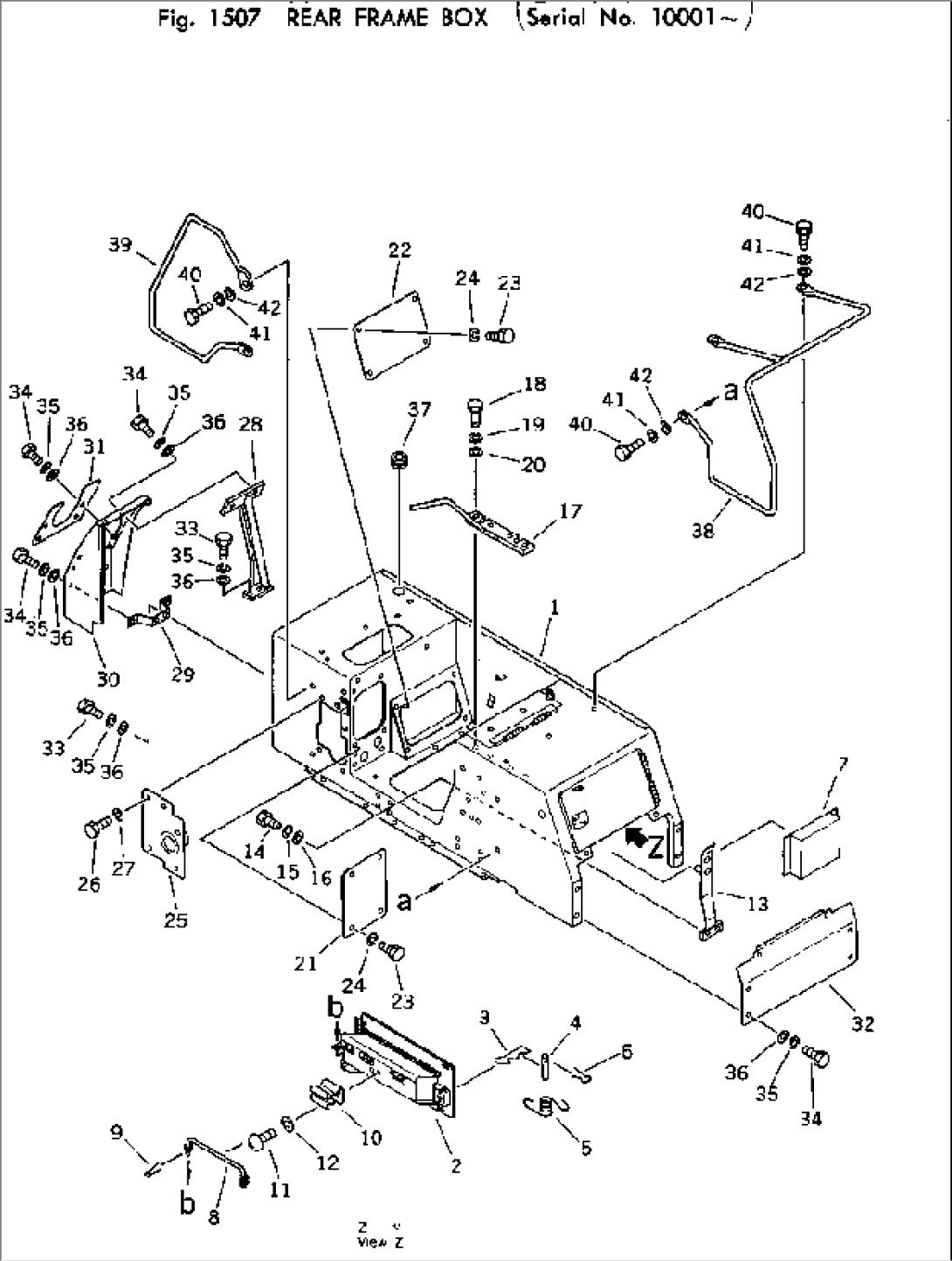 REAR FRAME BOX(#10001-)