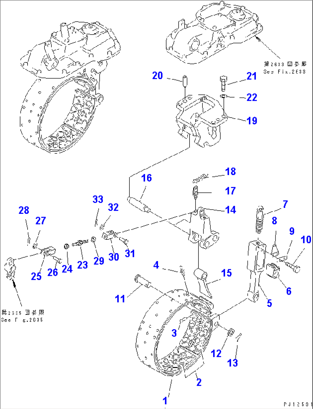 BRAKE BAND AND LINKAGE(#35001-)