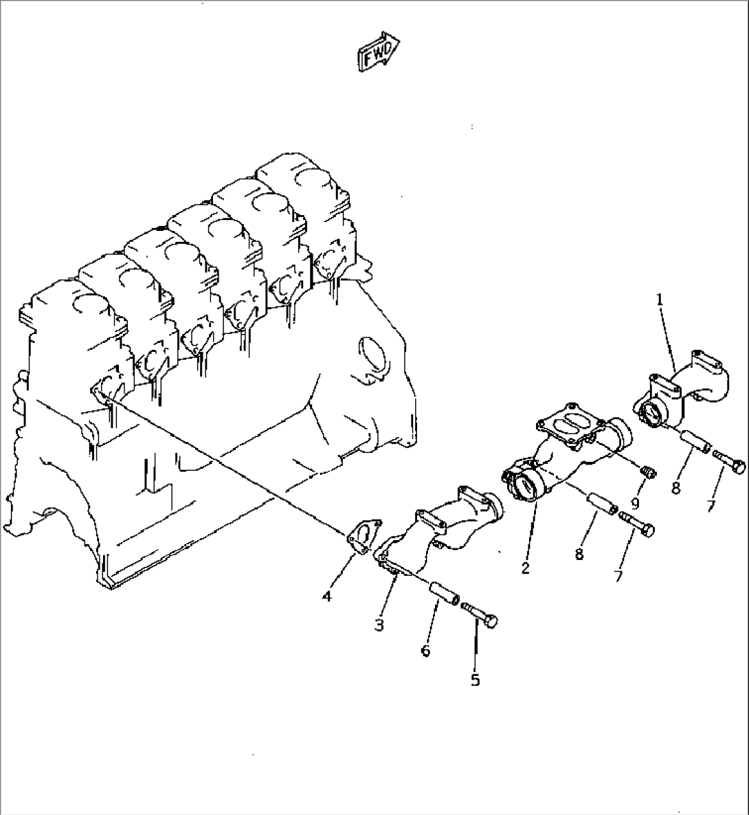 EXHAUST MANIFOLD AND MOUNTING