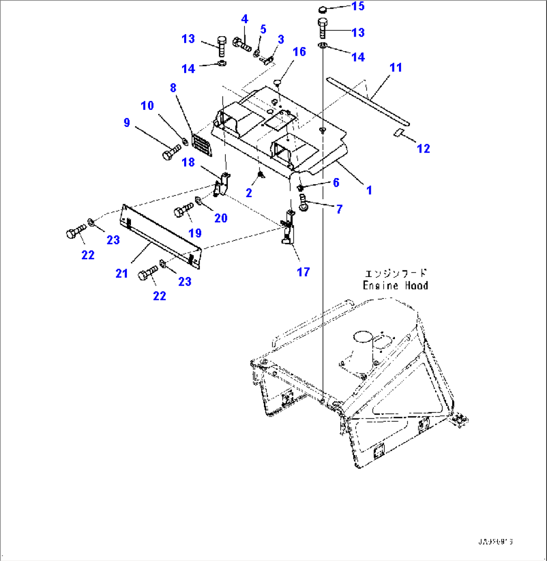 Front Guard Group, Radiator Cover (#81619-)