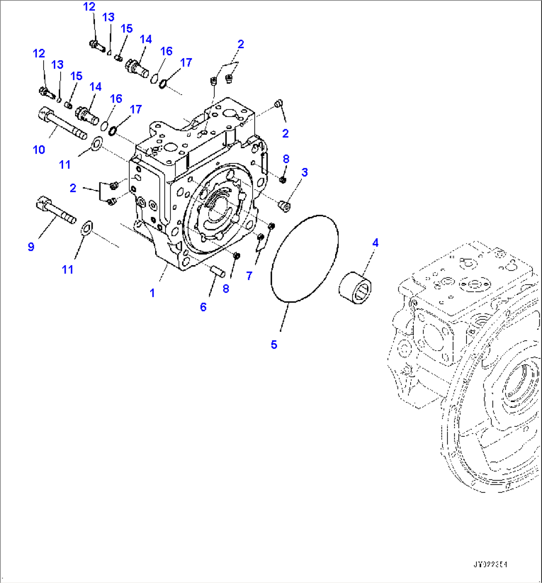 Piston Pump, Inner Parts (2/9) (#30001-)