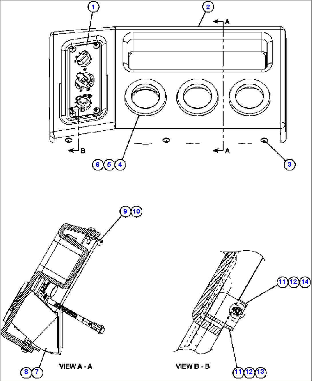 HEATER/AIR CONDITIONER DASH MODULE