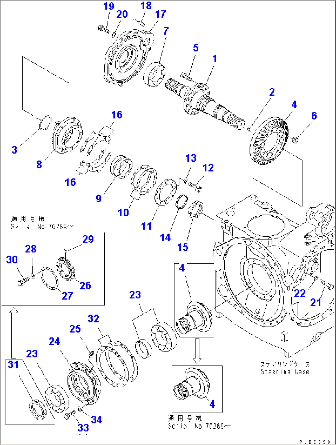 BEVEL AND SHAFT