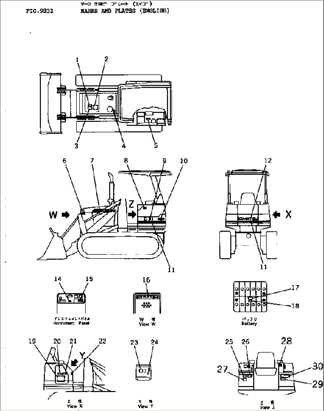 MARKS AND PLATES (ENGLISH)