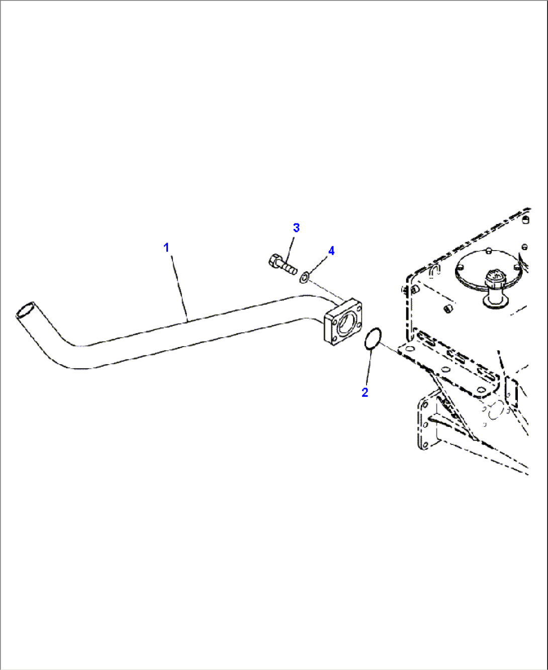 H0110-04A0 HYDRAULIC TANK SUCTION LINE