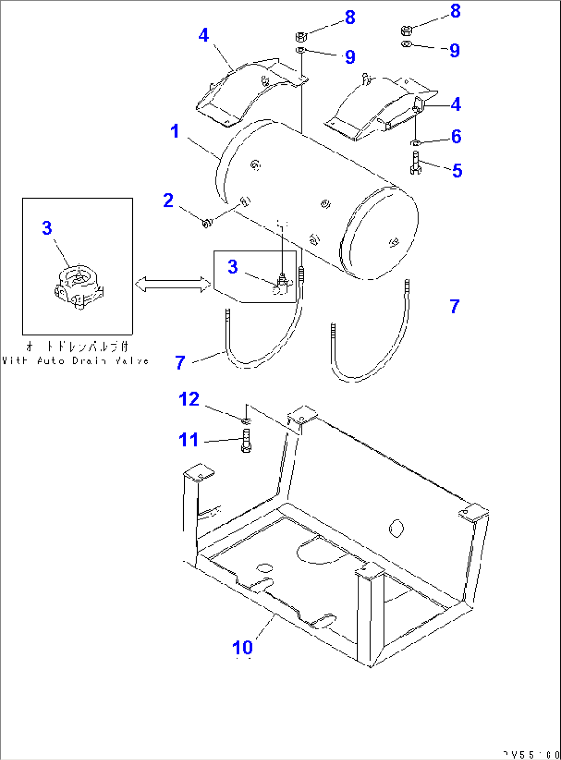 BRAKE PIPING (2/4) (AIR TANK)(#1114-)