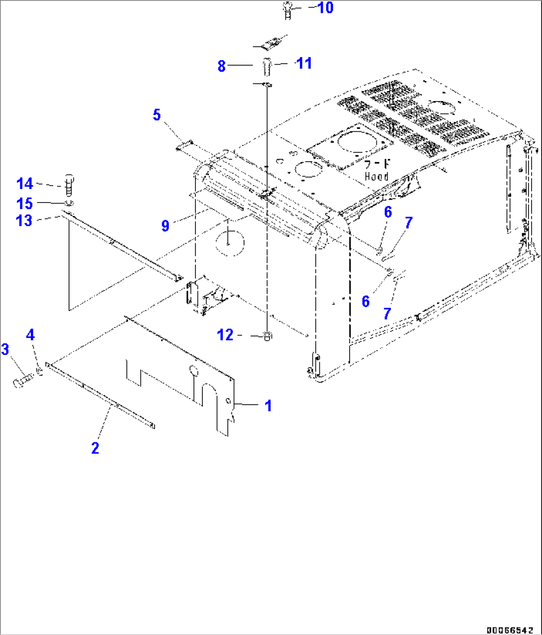 Engine Hood, Bulkhead (#70883-73289)