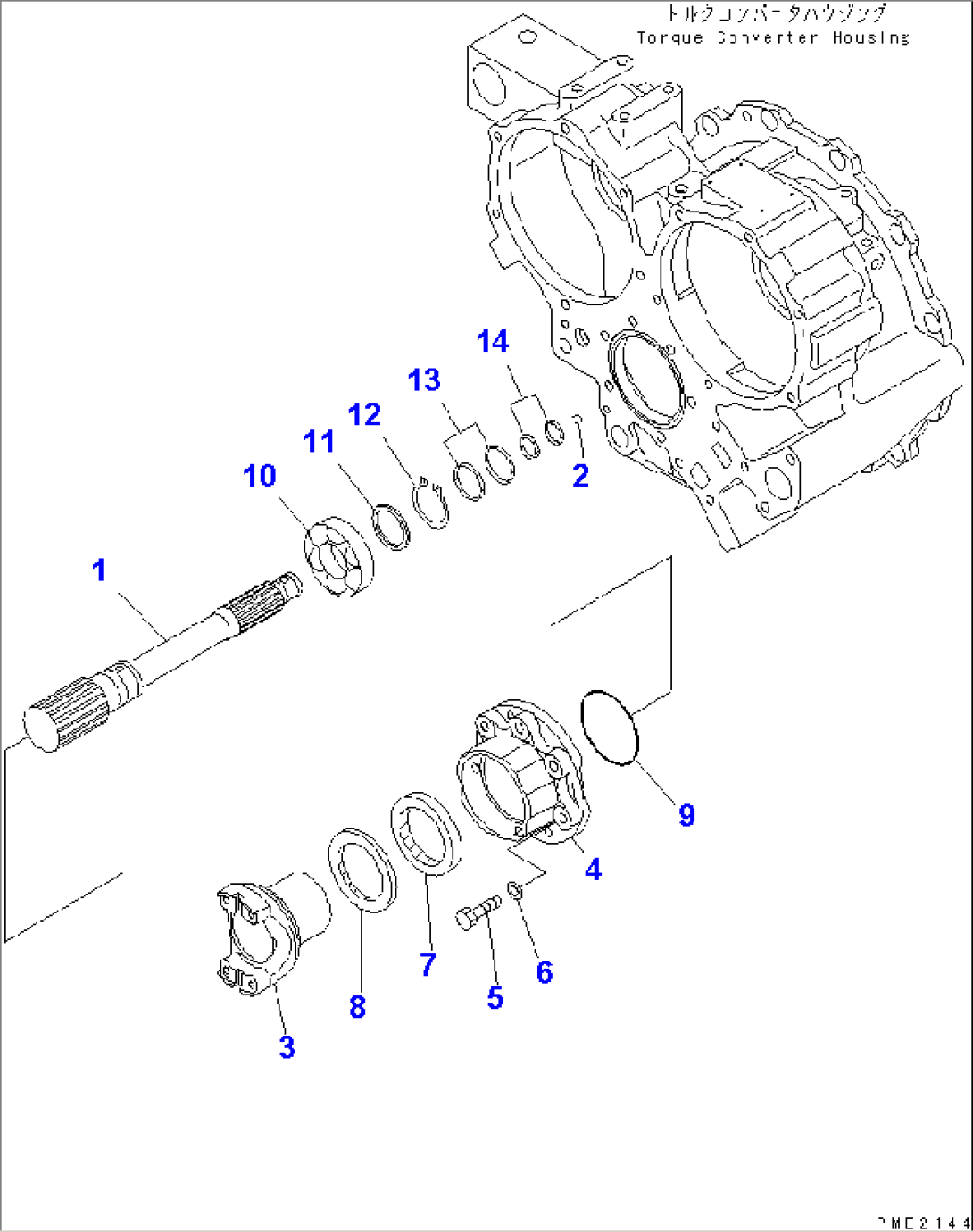 TORQUE CONVERTER (2/3) (OUTPUT SHAFT)