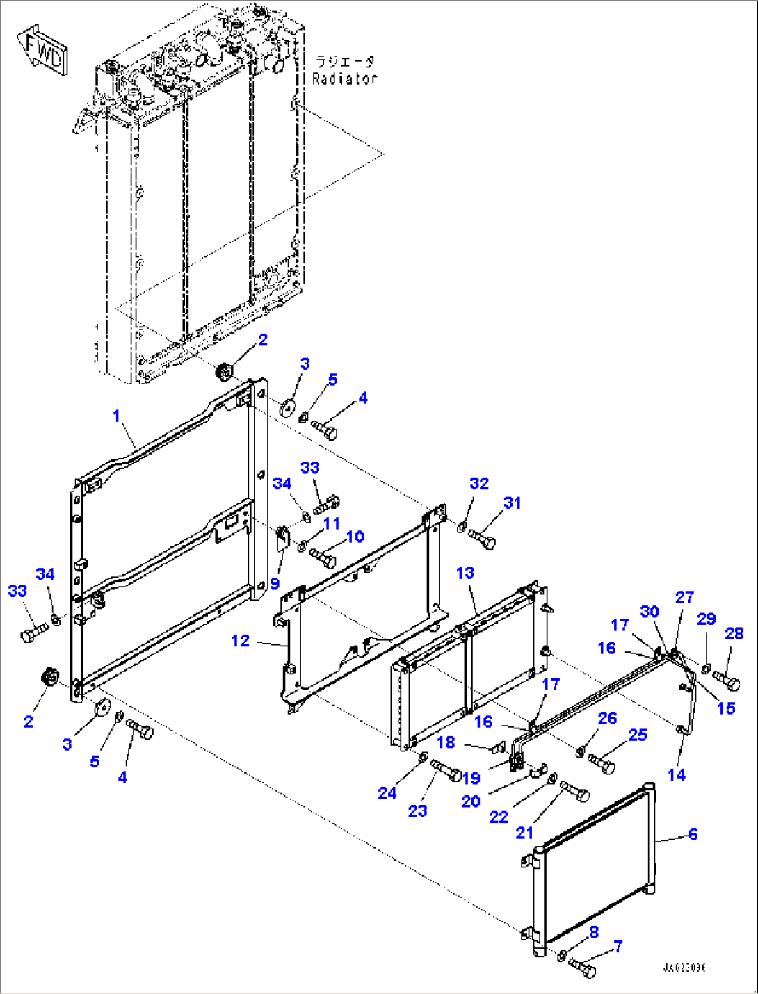 Cooling System, Condenser (#22112-)