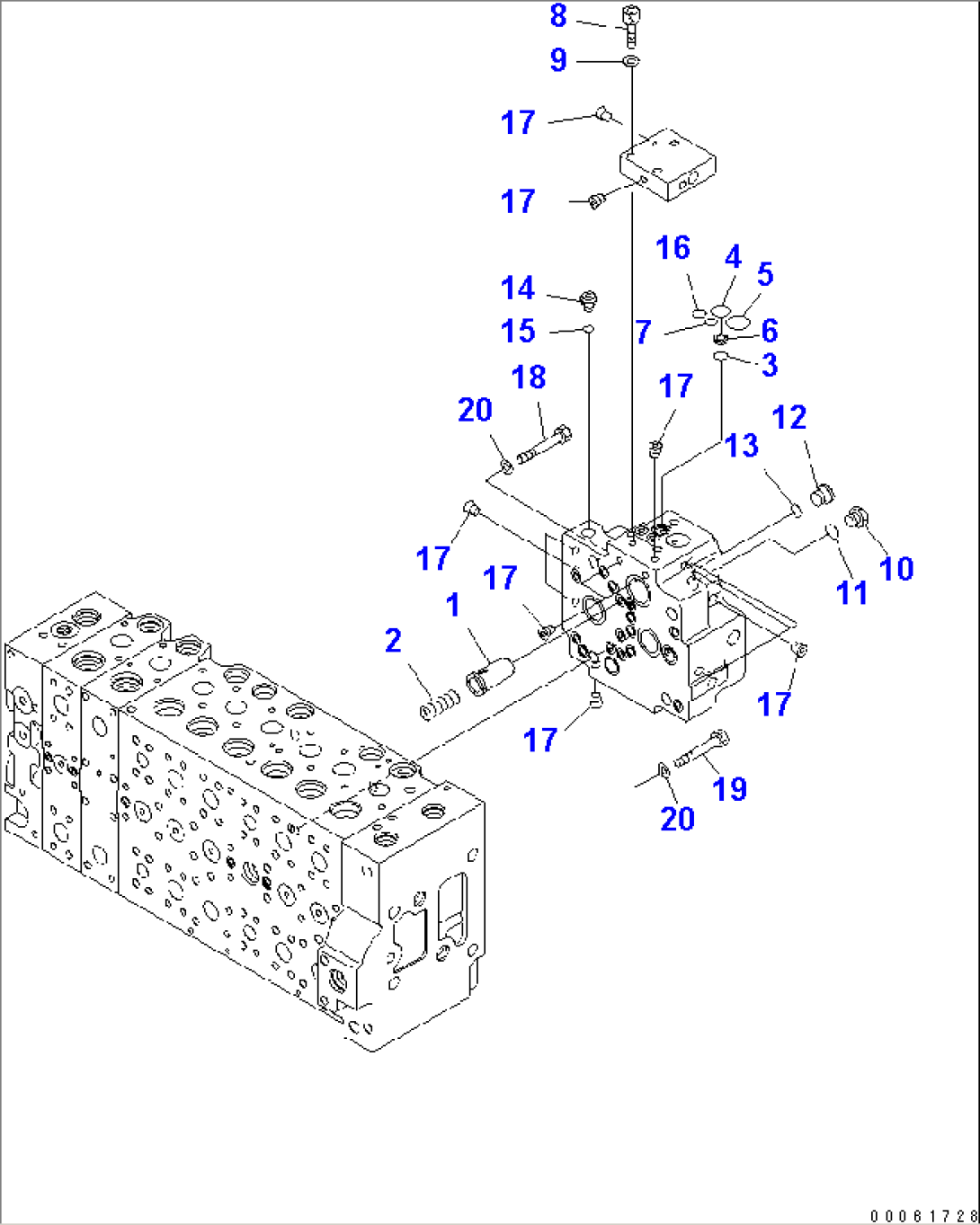 MAIN VALVE (1-ACTUATOR) (14/22) (#K50500-)