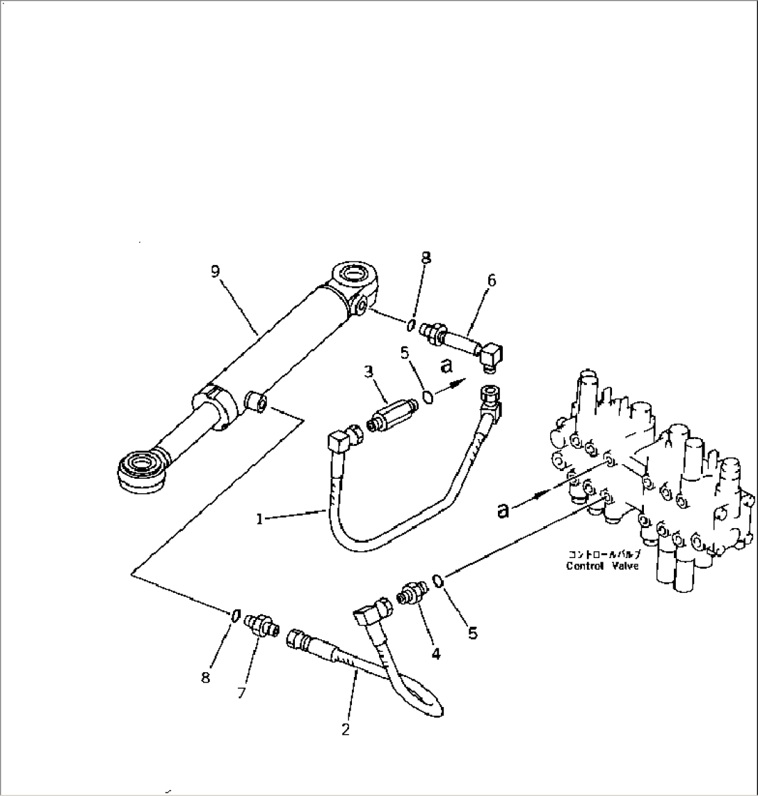 HYDRAULIC PIPING (SWING CYLINDER LINE)