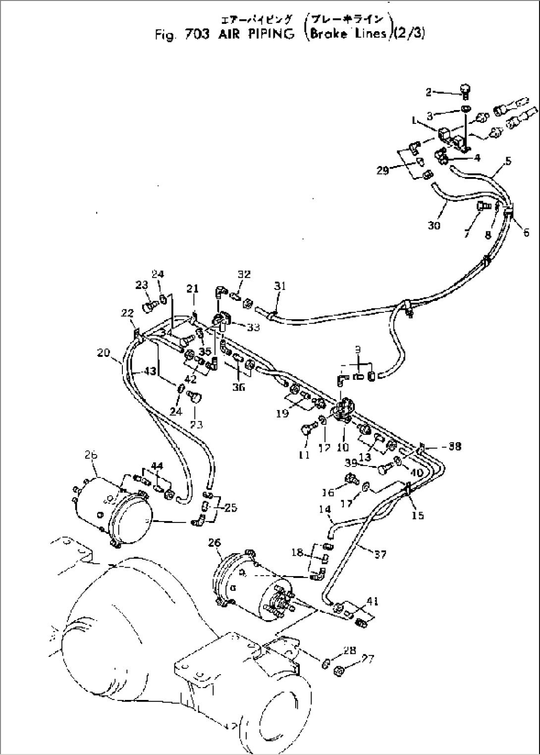 AIR PIPING (BRAKE LINE) (2/3)