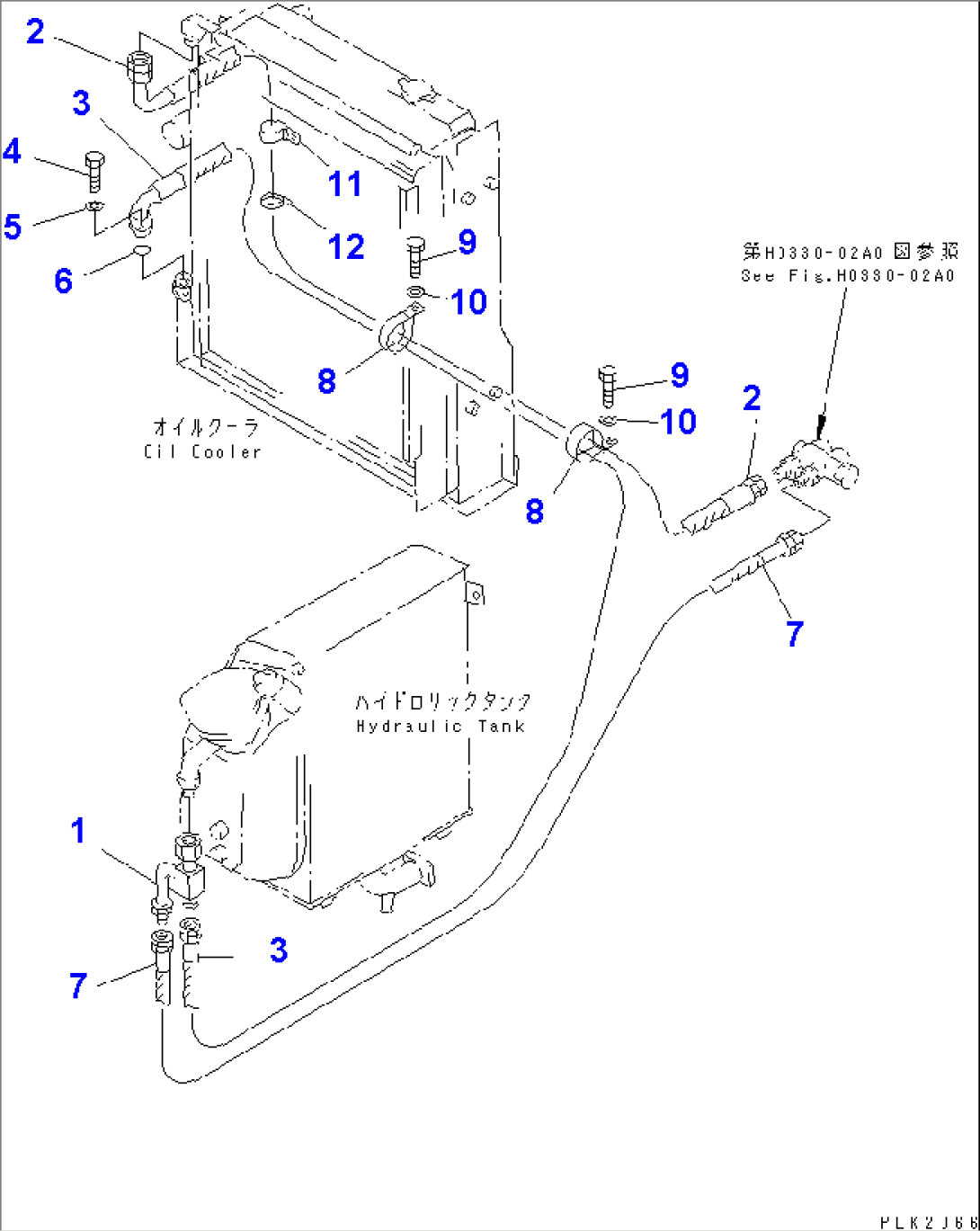 OIL COOLER LINE(#1033-1800)