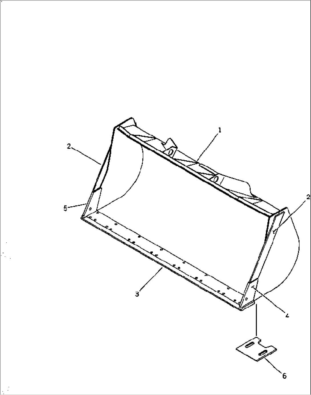 EXCAVATING BACKET¤ 2.4M3 (FOR HIGH LIFT)
