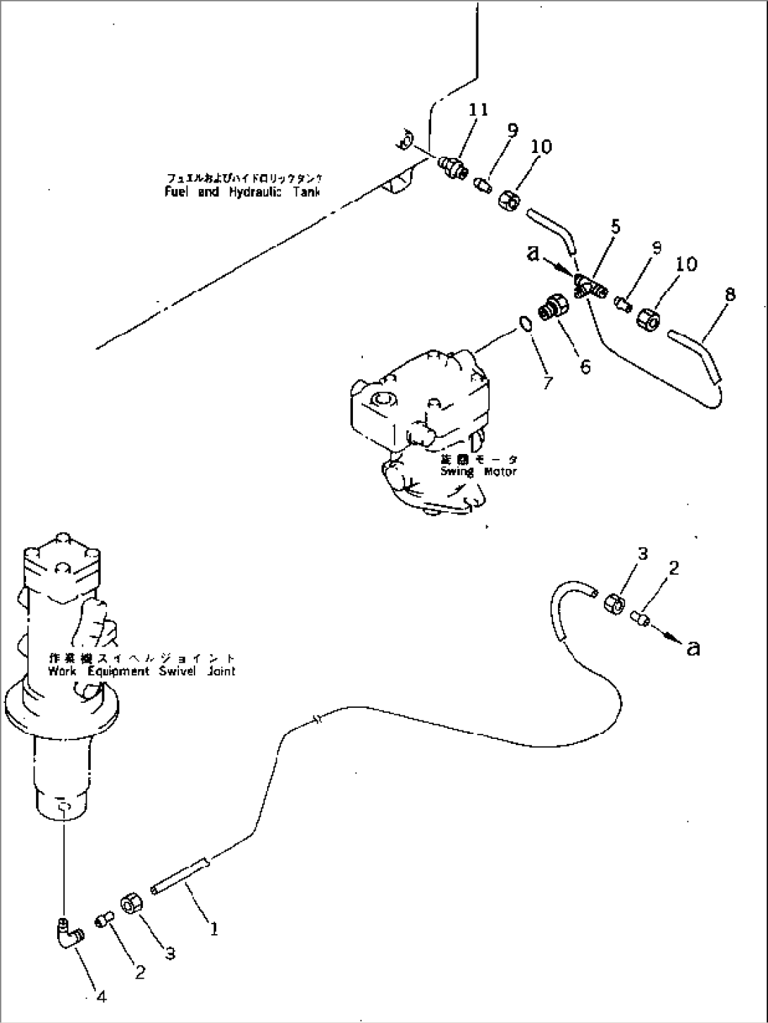 HYDRAULIC PIPING (DRAIN LINE) (2/2)