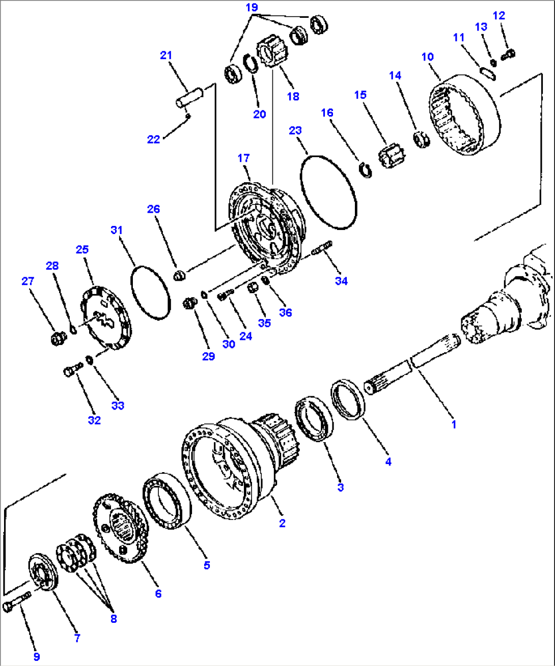 FRONT AND REAR AXLE FINAL DRIVE