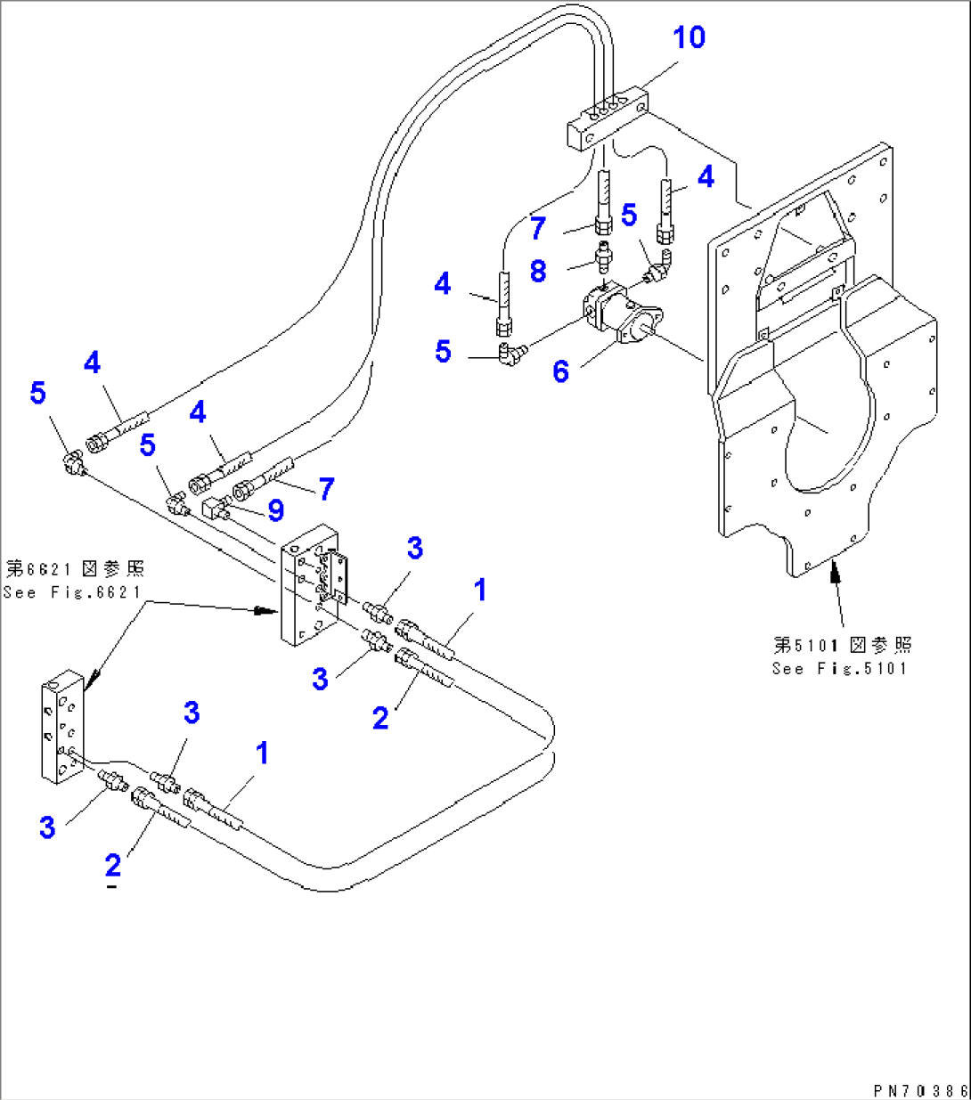 VIBRATION PIPING (REAR LINE)