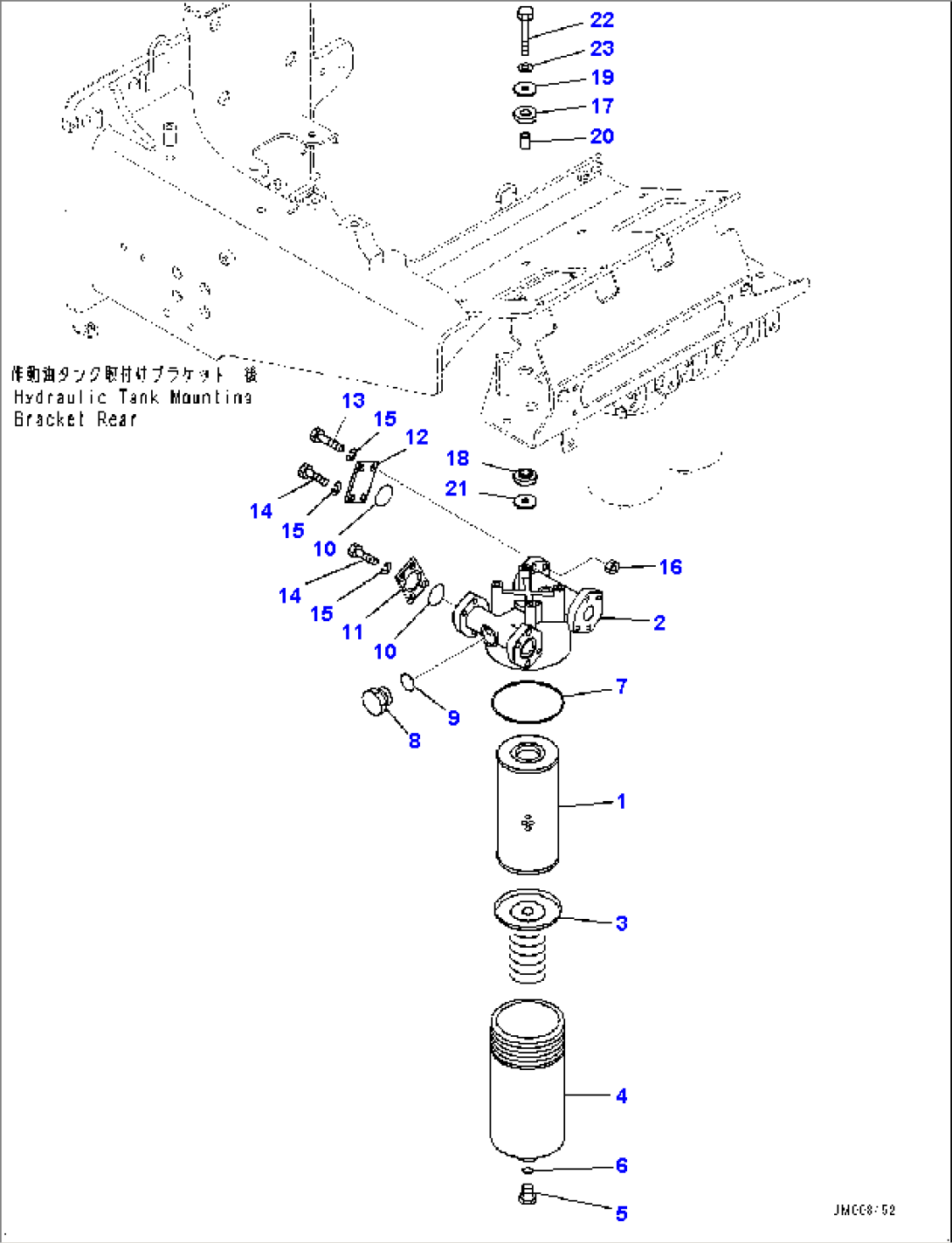 Hydraulic Tank, Transmission Oil Filter (2/2) (#30001-)