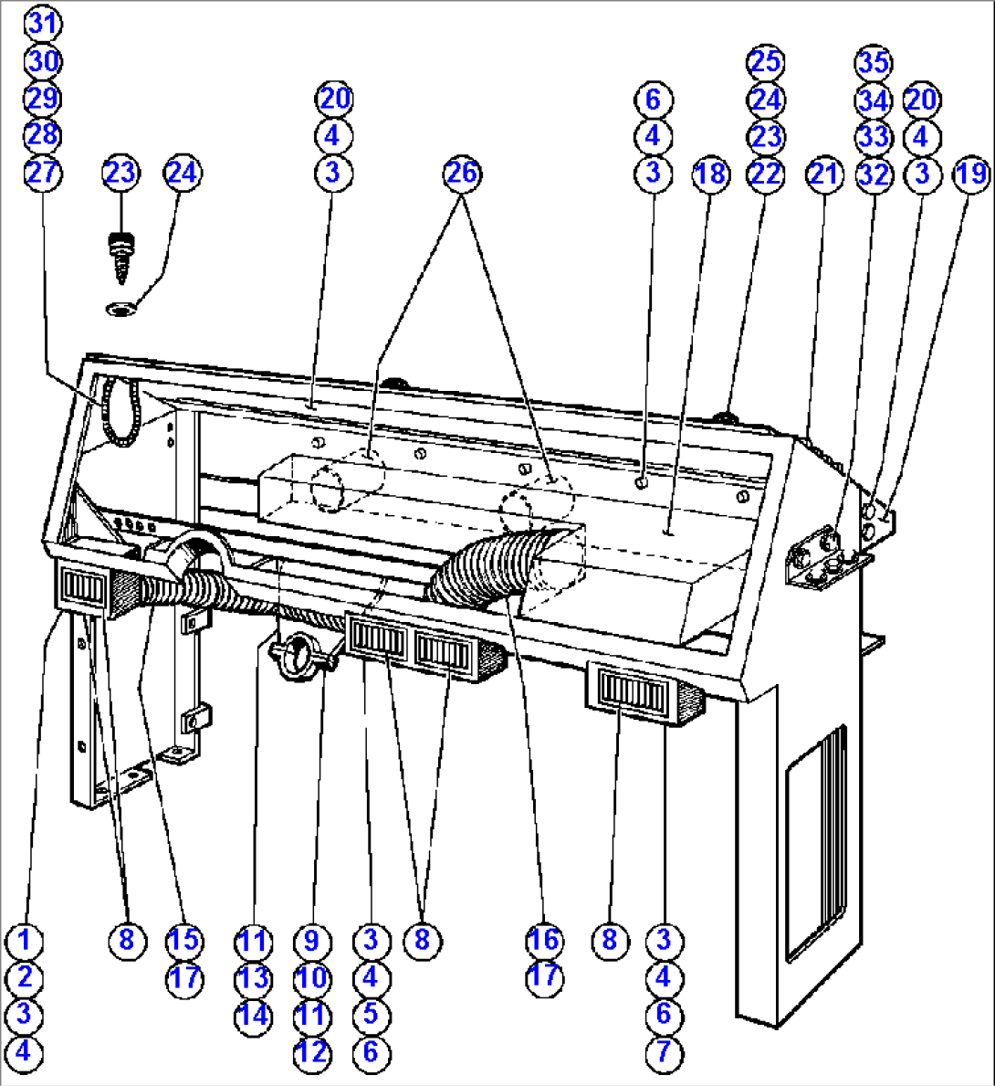 CONSOLE ASSEMBLY (PB7515)