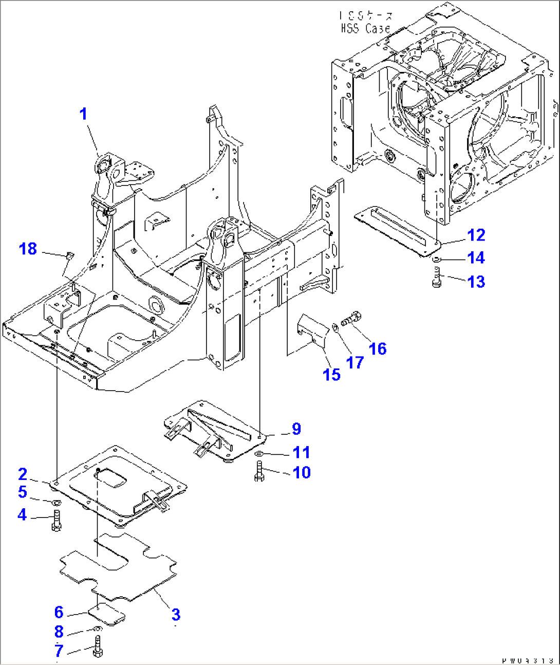 MAIN FRAME (STRENGTH TYPE) (FOR CIS)(#1168-)