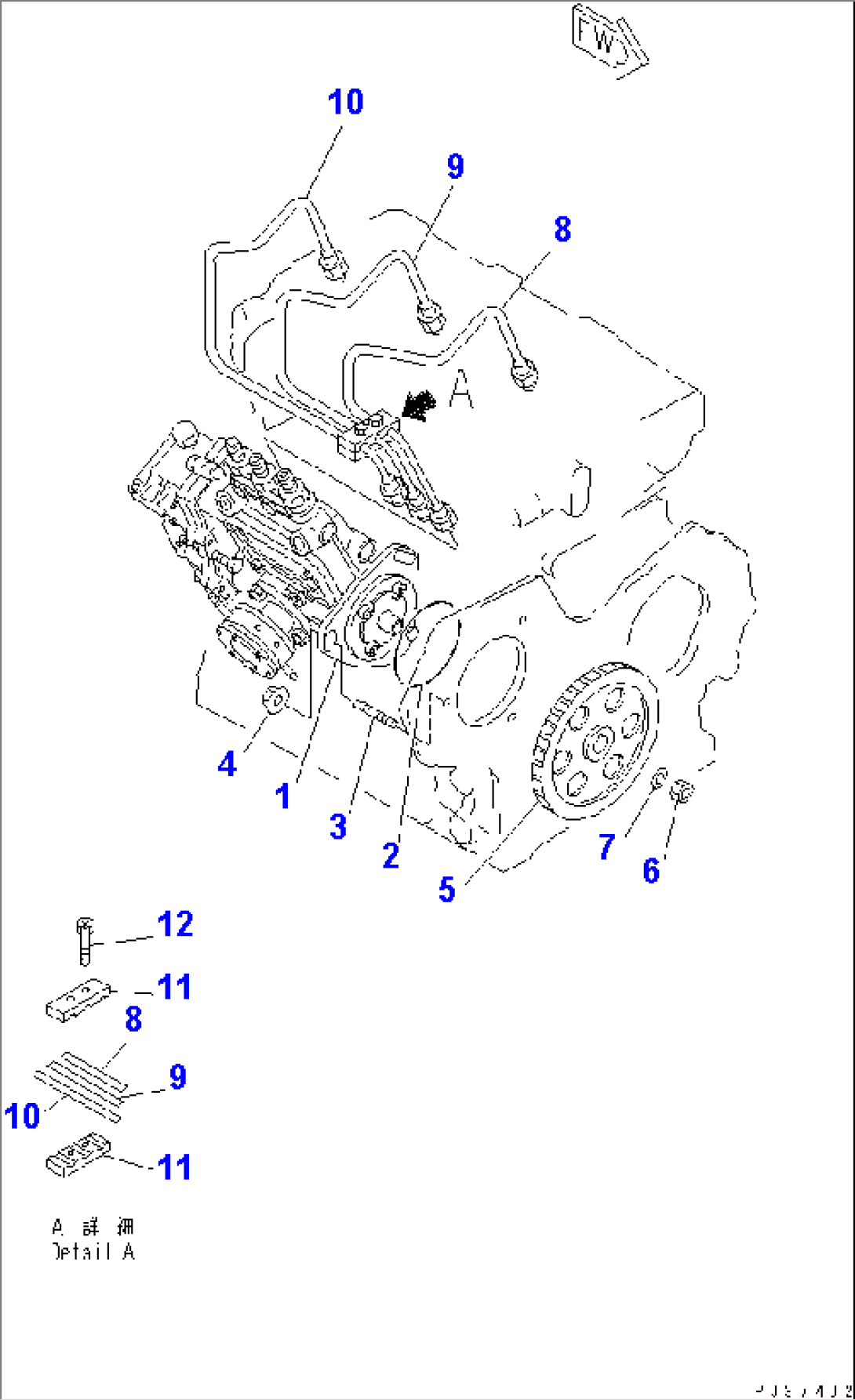 FUEL INJECTION PUMP AND PIPING