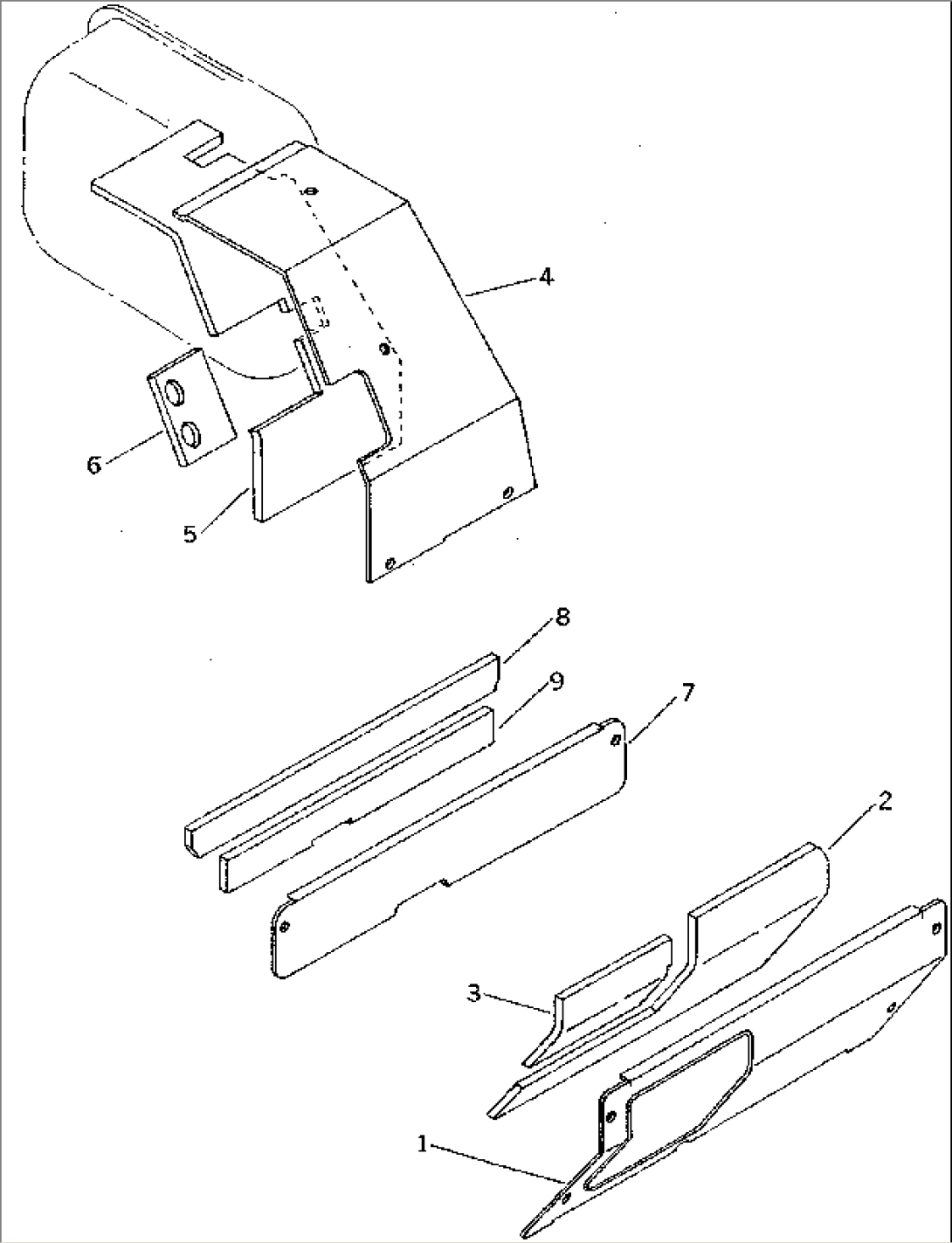 ABLE TO MOUNTING FOR RIPPER (NOISE SUPPRESSION FOR EC)(#15908-16500)