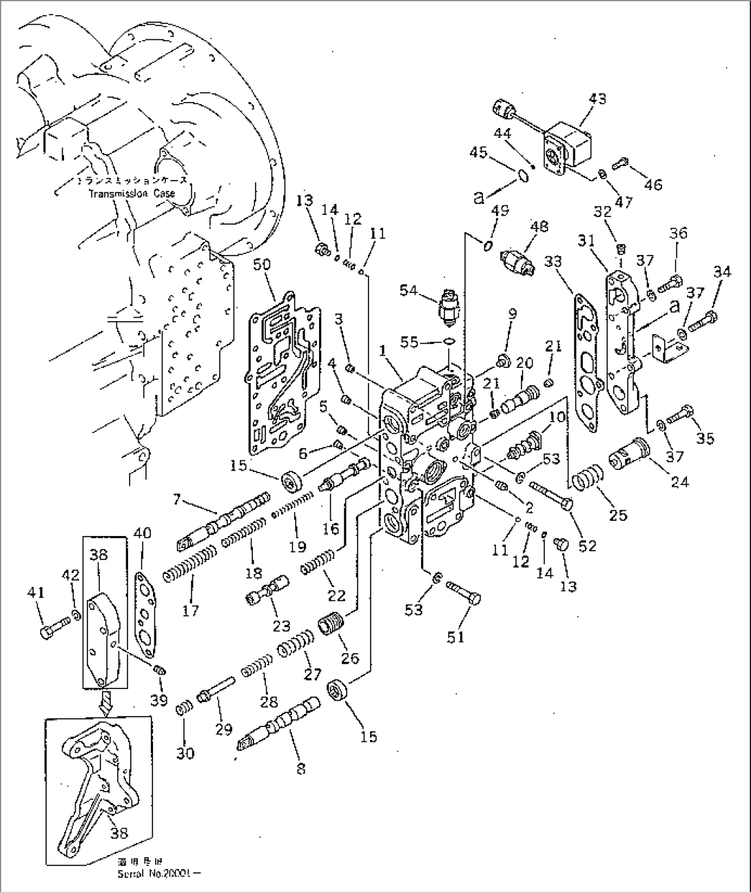 TRANSMISSION CONTROL VALVE (1/2) (TBG/ABE SPEC.)(#10001-19999)