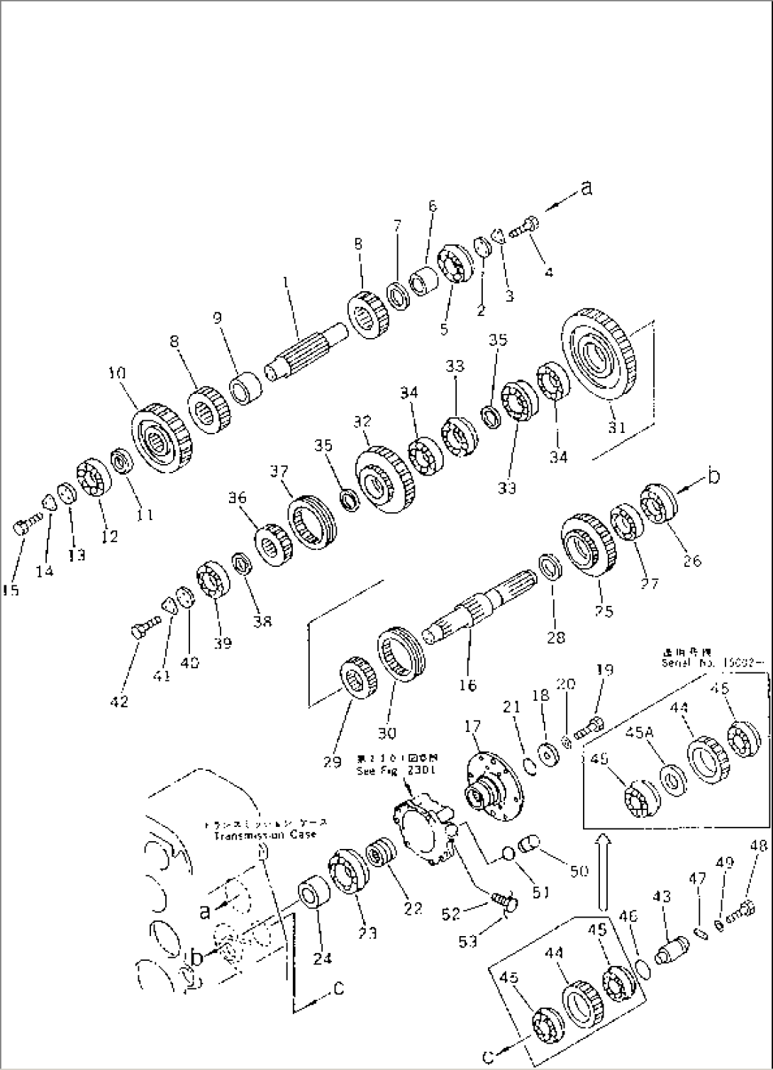 TRANSMISSION (3RD¤ 4TH¤ OUTPUT SHAFT AND GEAR)