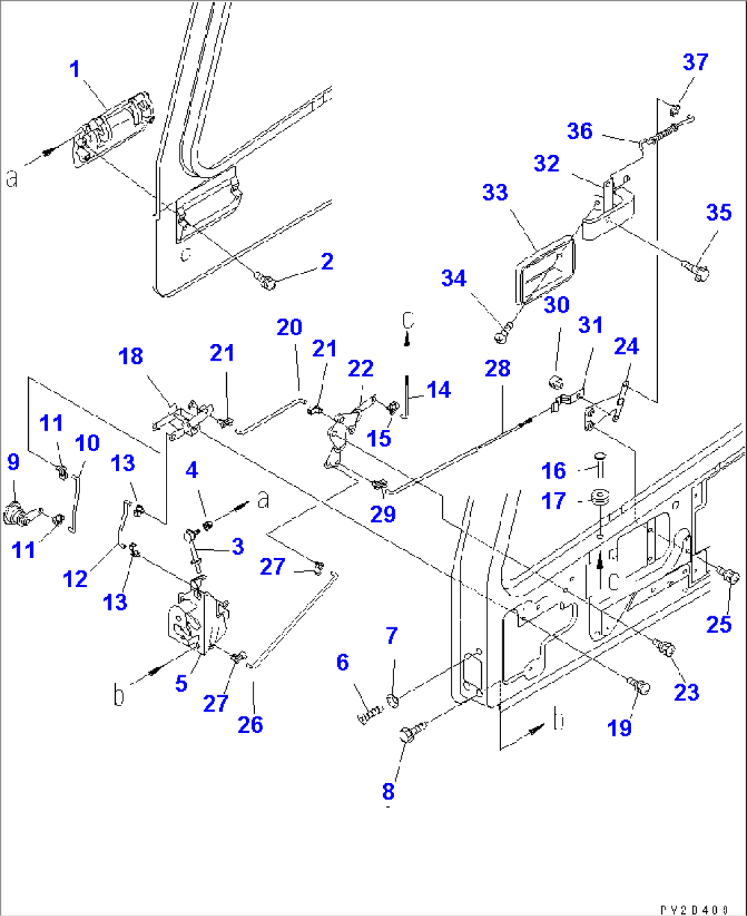 CAB (R.H. DOOR) (DOOR LOCK)